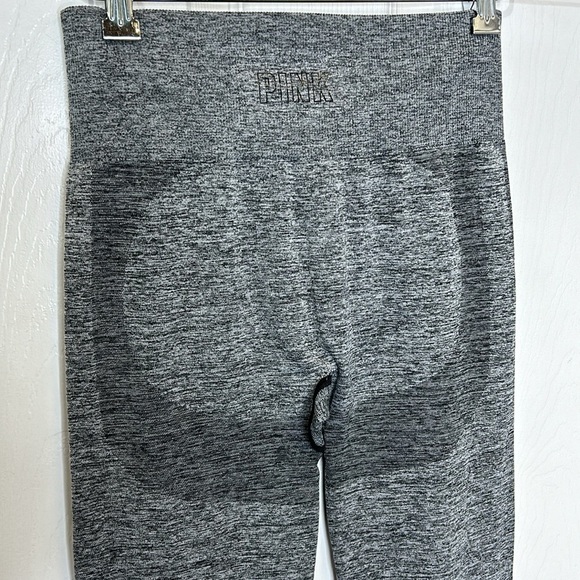 PINK Victoria's Secret Seamless WOmens Leggings Sz Small Gray Workout Perforated - Picture 8 of 9